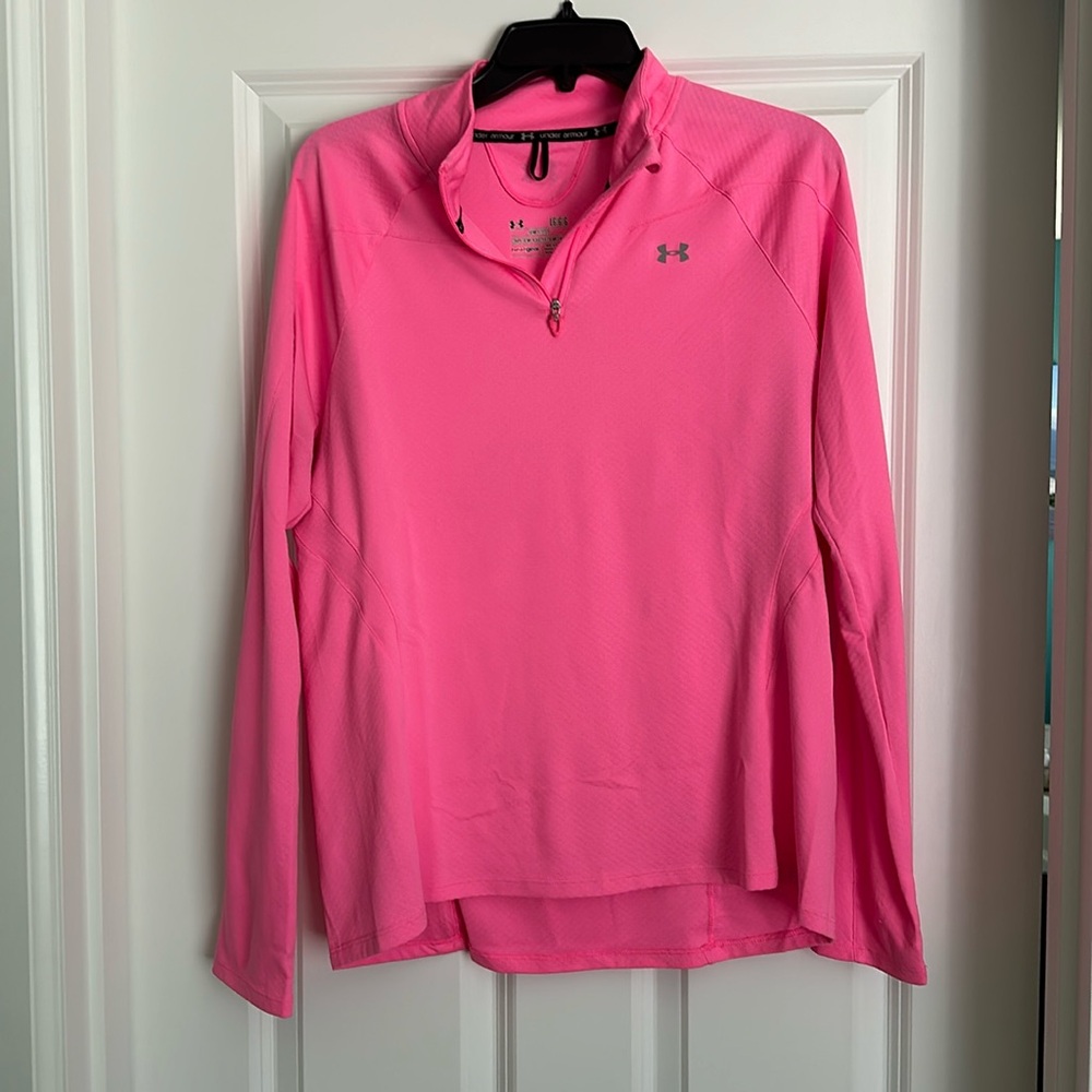 Under Armour size Large 1/4 zip long sleeve shirt